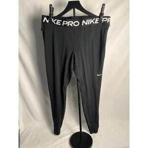 Nike Pro Leggings Women’s XL NWT Black Mesh Panel Training Tights